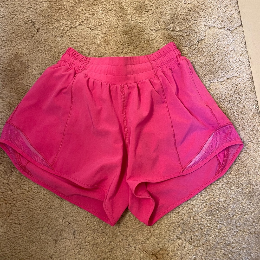 Sonic Pink Hotty Hot Low-Rise Lined Short 4"